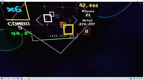 |Sound Space| osu! tutorial - Peter Lambert 44 Misses 2 Pauses 93.96%