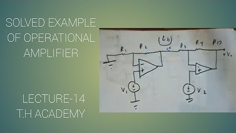 Solved example of operational amplifier.How loading effect is remove?