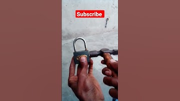 HOW TO OPEN LOCK WITHOUT OF KEY WITH HAMMER #lock #lockpicking #lifehacks #lockhack #padlock