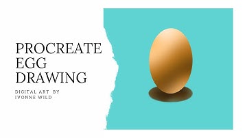 Learn to draw an egg in procreate #art #procreate #drawing #learntodraw #digitalart #ipad