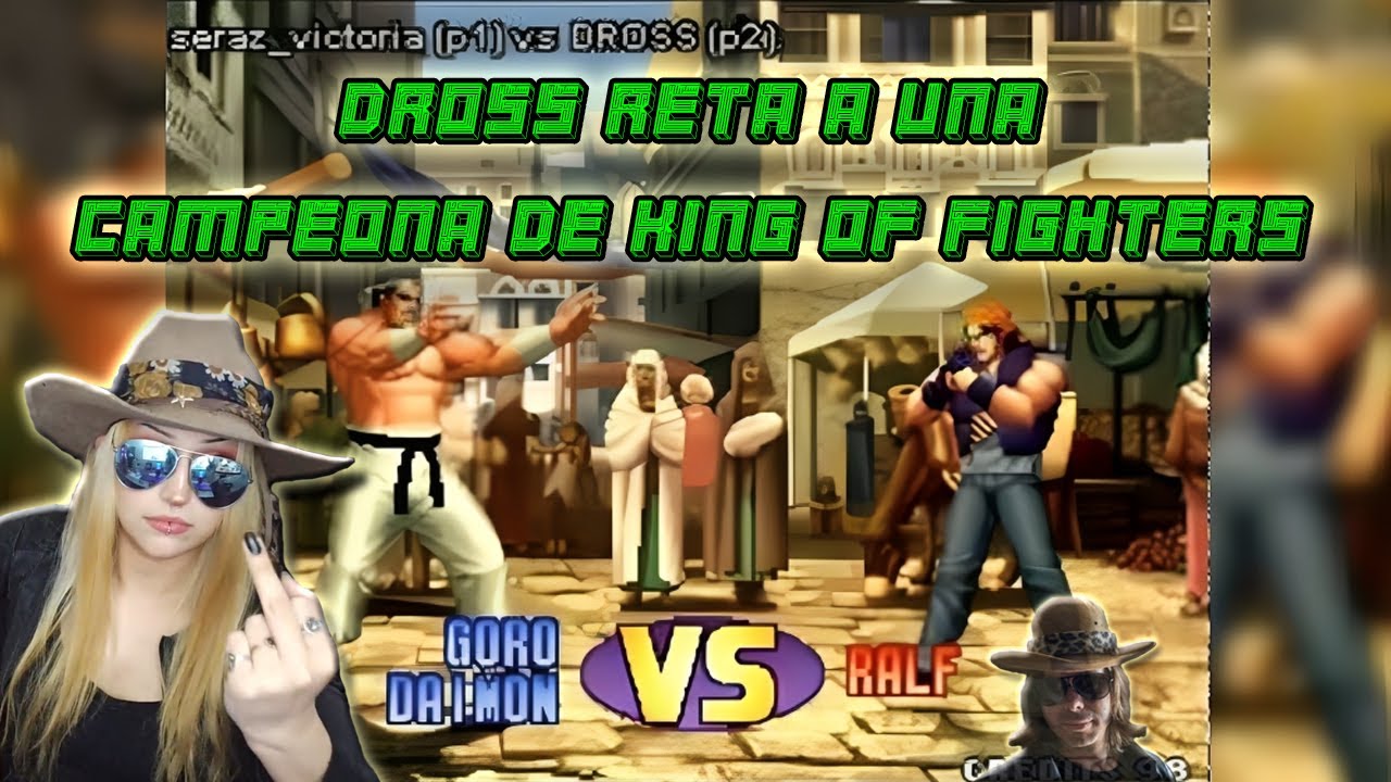 Dross reta a una campeona de King of Fighters | reacción a DROSS