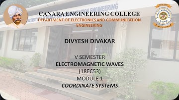 VTU EMW 18EC55 M1 L6 COORDINATE SYSTEMS
