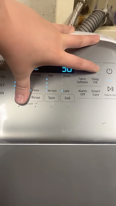 Samsung Washer, how to calibrate (press temp and delay end)