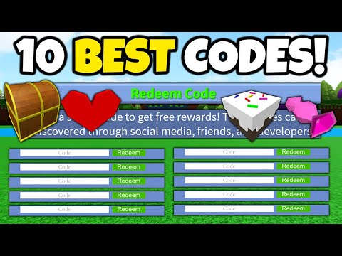 10 BEST CODES EVER!! | Build a boat for Treasure ROBLOX