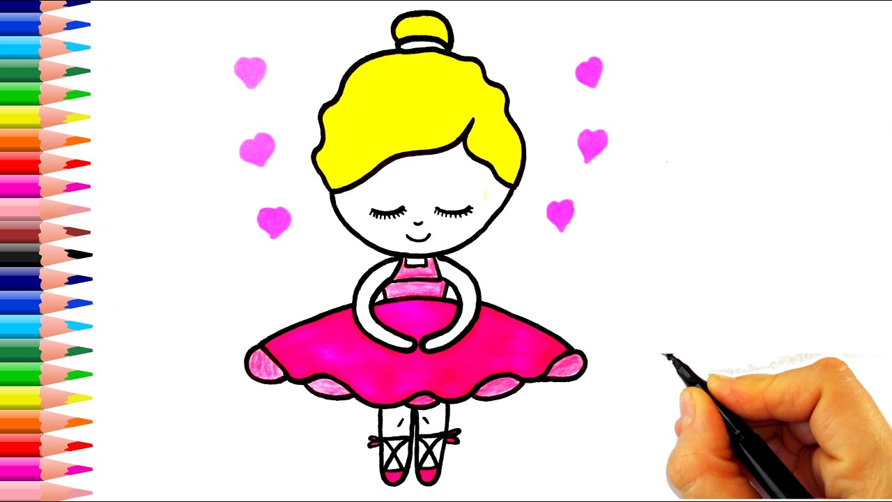 Balerin Nasil Cizilir How To Draw A Ballerina Drawings Fictional Characters Bart Simpson
