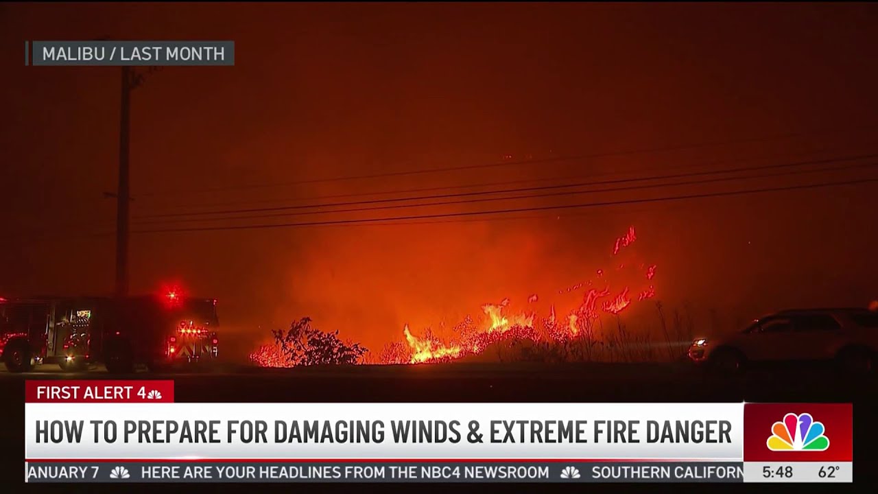 How to prepare for damaging winds and extreme fire danger - YouTube