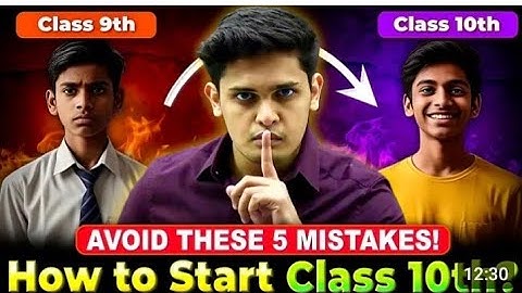 How to start class 10th to score 95%🔥|Avoid these 5 mistakes| Prashant Kirad |