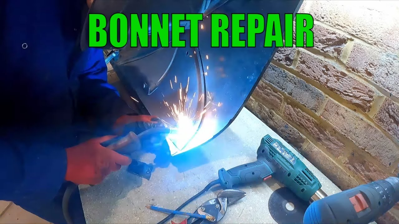 Bonnet Repair and Prep - Classic Mini Workshop - Racing Green Pt.76 ...