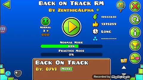 Back on Track rm completado con tres monedas,3 likes para Flappy hexagon