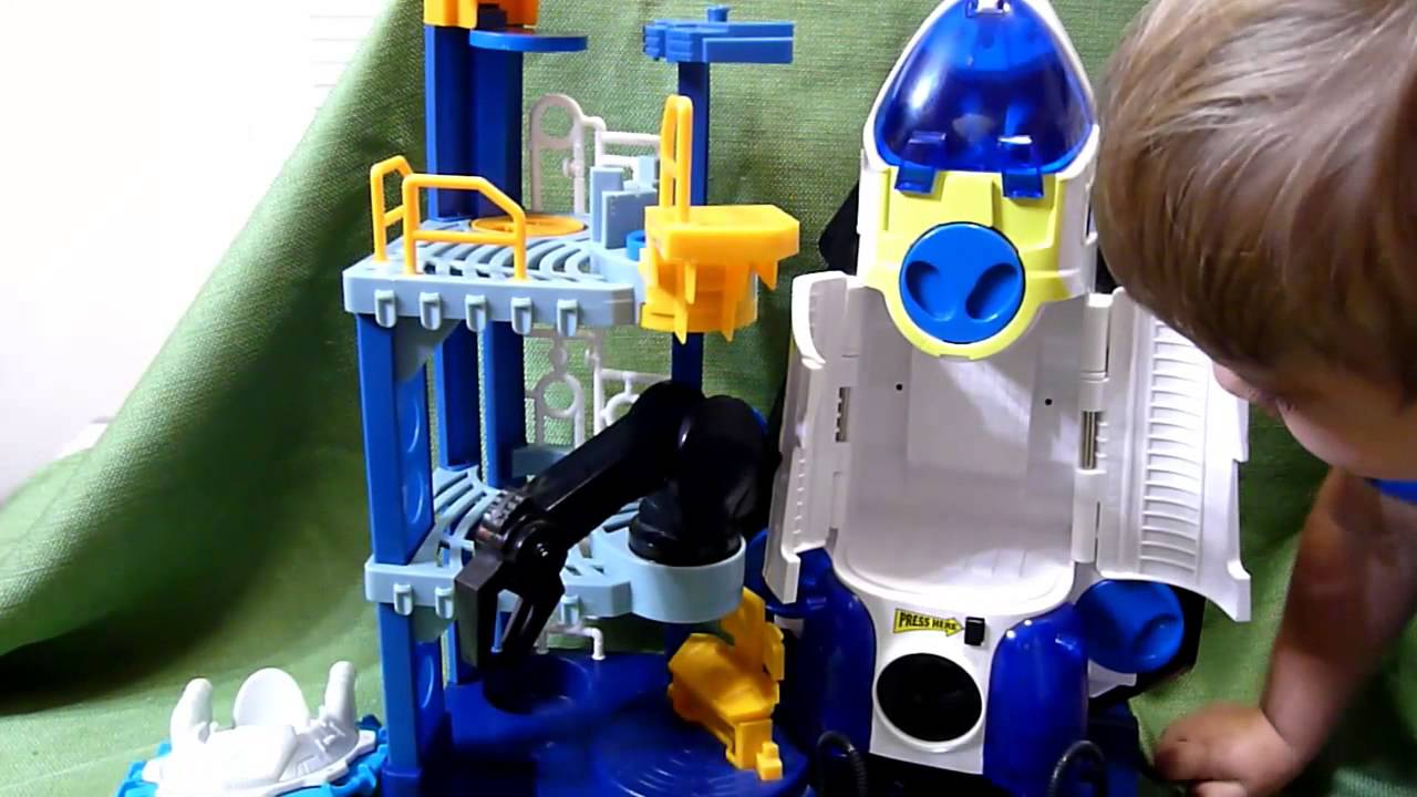 imaginext space shuttle and tower