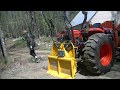 #86 Hudson Uniforest M35 Forestry Winch Removing porcupine damaged trees in Maine