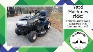 MTD Yard Machines transmission swap takes two tries: what to do & what not to do when swapping them