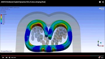 ANSYS WB Explicit Dynamics FEA - Wires crimping simulation (final)