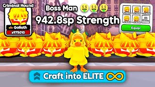 I Crafted MAX LEVEL Team of New Best Rewind Pets in Arm Wrestling Simulator (Roblox)