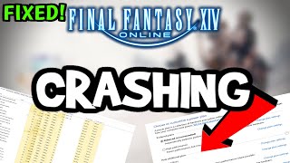 how to fix final fantasy 14 crashing! (100% fix)