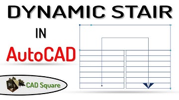 How to create a Dynamic Stair in AutoCAD 2D||AutoCAD|| #dynamicblock #staircase #block