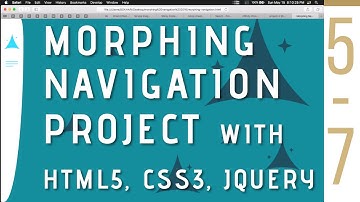 Morphing Navigation Menu Animating List items and Social Icon 5/7