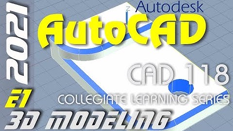 E1 AutoCAD 2021 - Basic 3D Solids for Beginners Tutorial