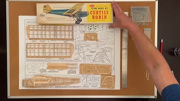 curtiss robin elevator, rudder, wing strut and landing gear assembly