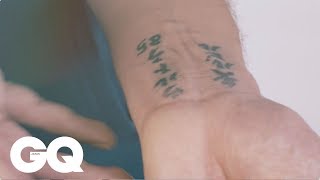 人気ラッパーlogicが日本語で入れたタトゥーの意味とは Tattoo Tour Gq Japan Youtube