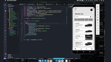 video car rental app build part 1 using react native cross platform ios android