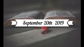 Daily Gospel Reading. September 20 , 2019
