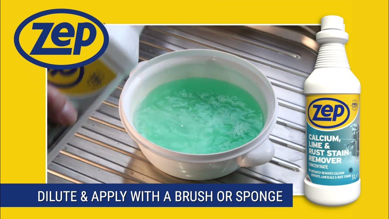 ZEP Calcium Lime Rust Stain Remover YouTube