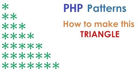 PHP For Beginners: Printing a pyramid pattern using nested FOR loops