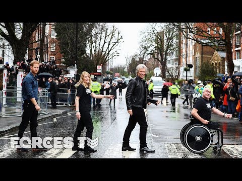 Harry And Jon Bon Jovi At London's Abbey Road Studios | Forces TV