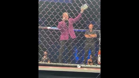 Bruce Buffer "Its time" | Cage side view