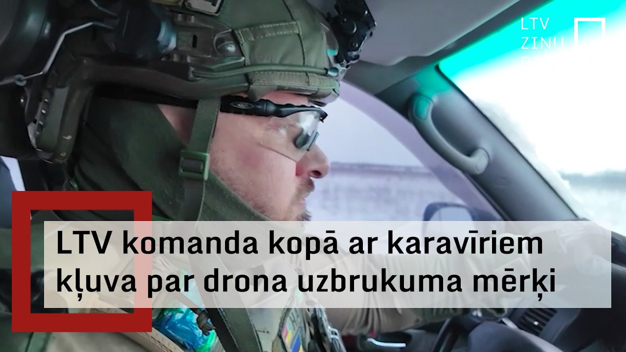 LTV filmēšanas grupa un karavīri piedzīvo drona uzbrukumu