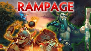 Most RARE & UNUSUAL RAMPAGES in Dota 2  Vol. 2