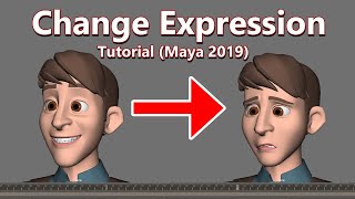 Change Expression - 3D Animation Tutorial (Maya 2019) #3d #animation #tutorial