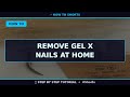 🔥 Remove Gel X Nails at Home (2025) | 60 Sec Guide #Shorts