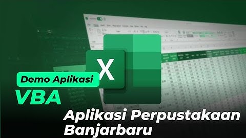 Demo Aplikasi Perpustakaan menggunakan VBA Excel