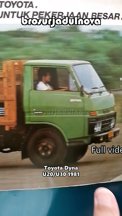 Brosur Jadul Truk Toyota Dyna U20/U30 1981 Video short