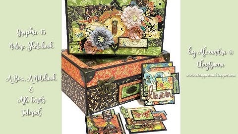 G45 Nature Sketchbook - Tutorial - An Acrylic Lid Box and a Notebook