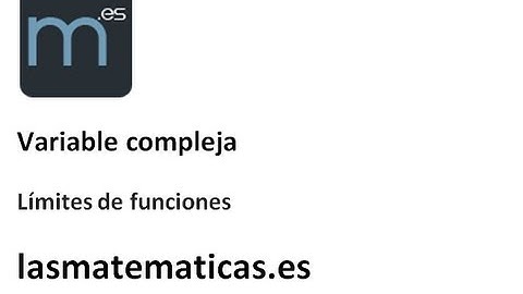 Variable compleja - Límite de una función 5