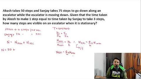 5. Escalator|| time speed and distance|| escalators|| moving with the escalator|| moving against