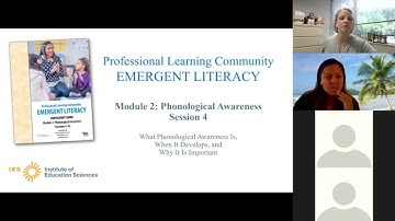 Professional Learning Community: Emergent Literacy: Module 2, Phonological Awareness (REL Southeast)