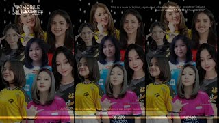 LOADING SCREEN MOBILE LEGENDS X EVOS NOT NOT X RRQ VUNNY X BTR ALICE X RRQ VIVI X BTR ANGIE X ONIC
