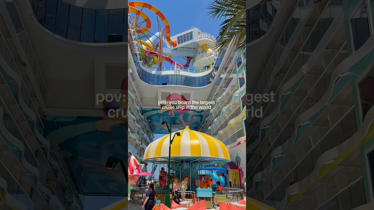 POV: Boarding Legend of the Seas, the World's Biggest Cruise Ship #travel #cruise #royalcaribbean