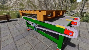 Pallet Conveyor, design with Sketchup & Lumion Rendering