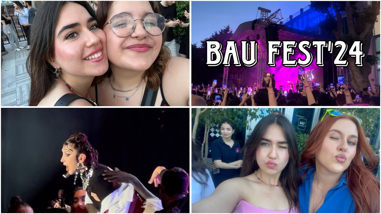 bau fest’24 vlog 💞🎶🏫 bahçeşehir üniversitesi festivali vlog 💗🥳🎸 hande yener konseri 👩🏻‍🎤