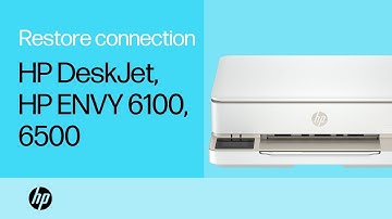 Restore Wi-Fi connection & fix ‘Printer Offline’ message | HP DeskJet, ENVY 6100, 6500