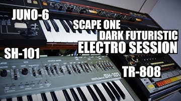 TR-808 + JUNO-6  + SH-101 Dark Futuristic Electro Session
