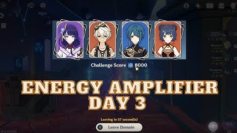 Energy Amplifier Fruition Day 3 |  Raiden National 8000 Points | Genshin Impact