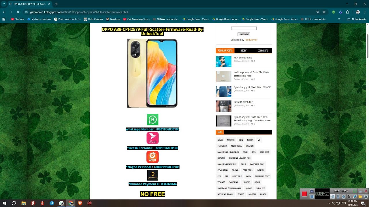 OPPO A38 CPH2579 Full Scatter Firmware Read By UnlockTool