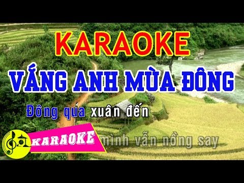 Vắng Anh Mùa Đông Karaoke || Beat Chuẩn