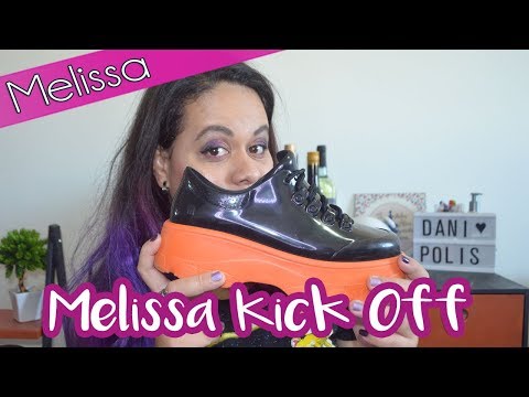 tênis flatform melissa kick off branco